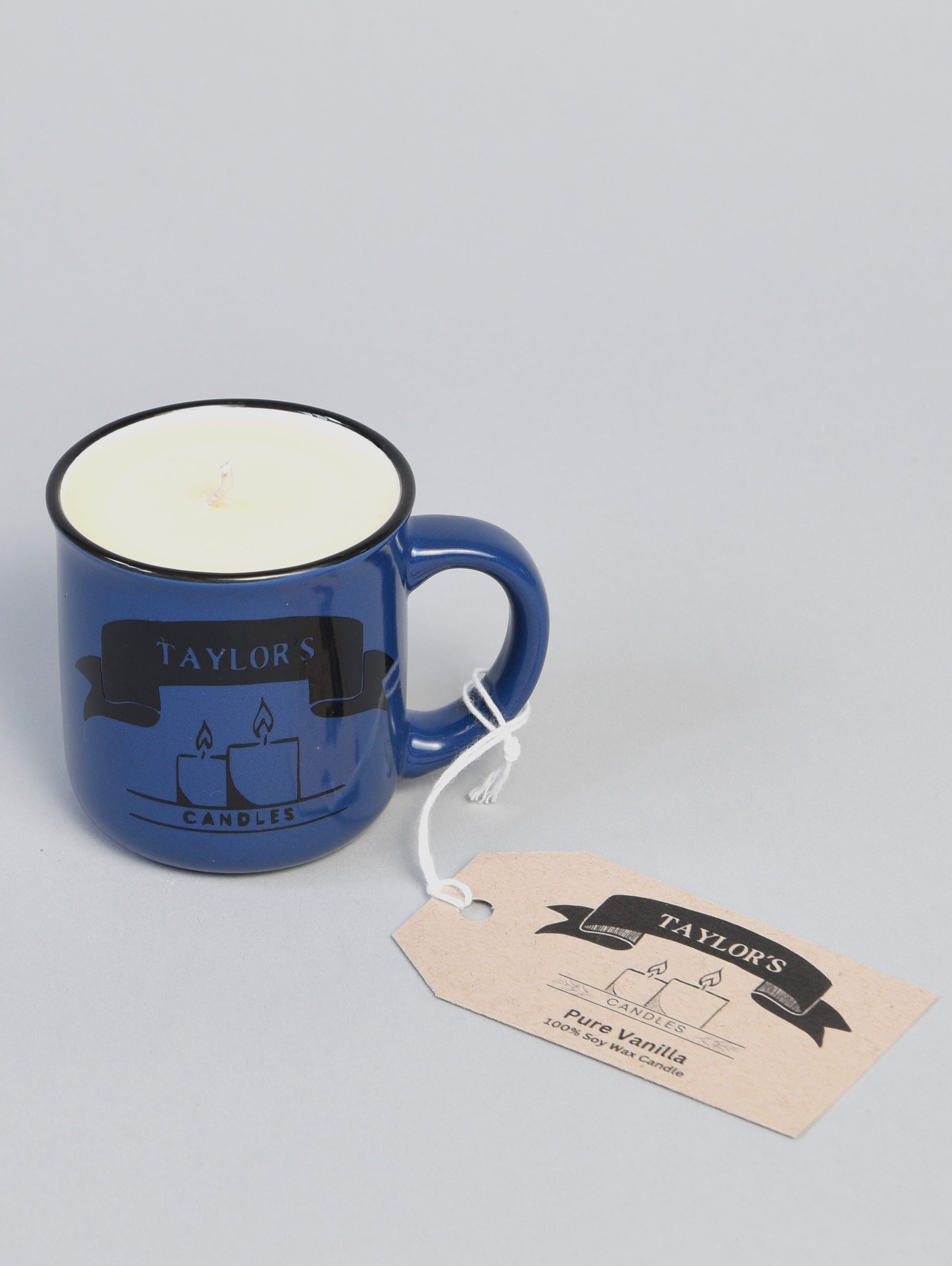 Taylor's Candles - Blue Pure Vanilla Espresso Mug Candle