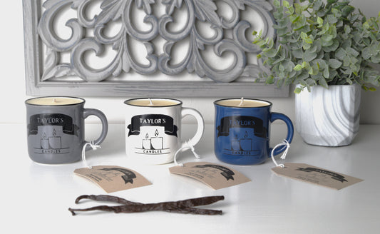 Taylor's Candles - Three Pure Vanilla Espresso Mug Candles