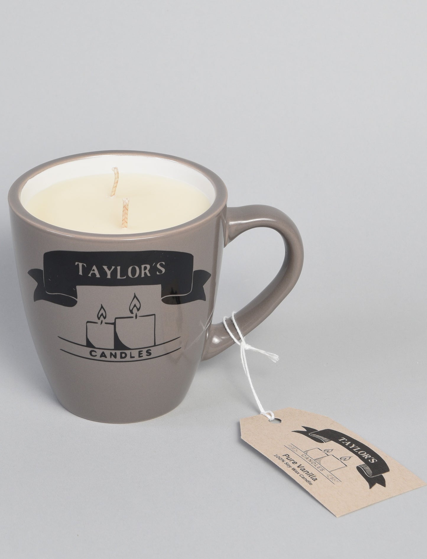 Taylor's Candles - Taupe Pure Vanilla Mug Candle