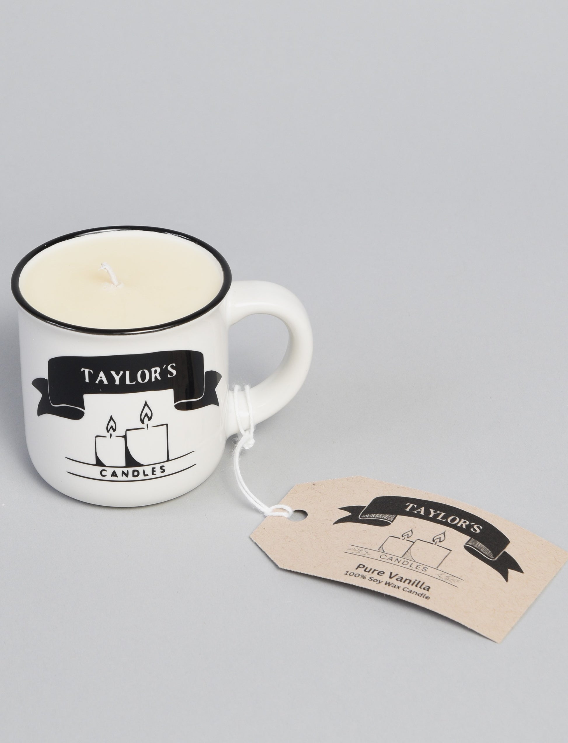 Taylor's Candles - White Pure Vanilla Espresso Mug Candle